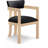 Phalan Vegan Leather Upholstered Dining Arm Chair-1708028895-1708028890