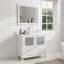 Ensemble de meuble-lavabo sur pied 36 po avec plateau en marbre et miroir assortis Ravenna-116868047-27042727