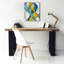  «Horizontal Bands 1» par Alonzo Saunders, art mural sur toile, 20 po x 24 po