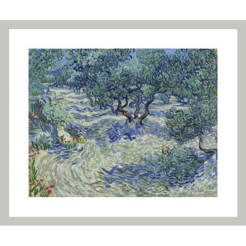 «Olive Trees» par Vincent van Gogh, impression giclée encadrée, 23,5 po H x 28,13 po L