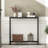 Narrow Industrial Console Table With 2-Tier Shelves, Space-Saving Sofa Table For Entryway, Hallway, And Living Room, Sturdy Metal Frame And Easy Assembly Design