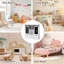 Rangement pour jouets avec tableau noir coulissant