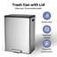 Poubelle double Step, bacs de recyclage 60 L / 16 gallons avec couvercle, 2 poubelles amovibles, pédale de marche-108230085