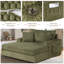 52''W Oversized Upholstered Chaise Lounge With Solid Wood Frame-274407213