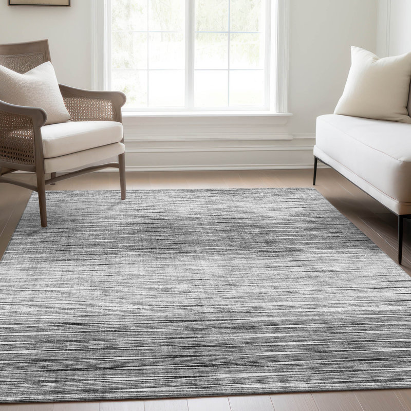 Leis Washable Ombre Indoor / Outdoor Rug, Rectangle 3' x 5'