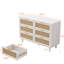 Armoire blanche pour le rangement. Commode de chambre à coucher et de salon moderne, rangement efficace-1720340190