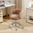 Teddy Fleece Office Chair Swivel Desk Chair With Adjustable Height For Home Office Workspace-2143546982