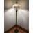 Berislav Tiffany Floor Lamp White Stained Glass Hexagon Metal Base LED Bulbs Included 16"W*16"D*64"H