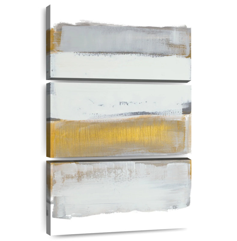 Avery nuances de gris doré, H 57 po x l 36 po