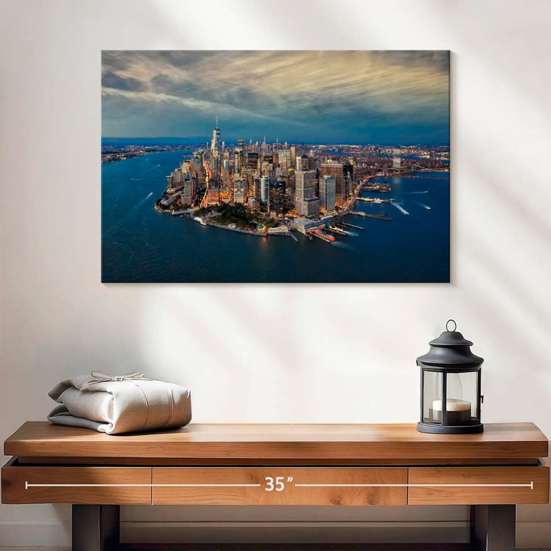 Island of manhattan ny Sireci, H 16 po x l 24 po