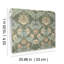 Myrtle Dark Green Floral Ogee Wallpaper-627438624