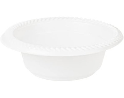 Cuisine 5oz Disposable White Plastic Dessert Bowls