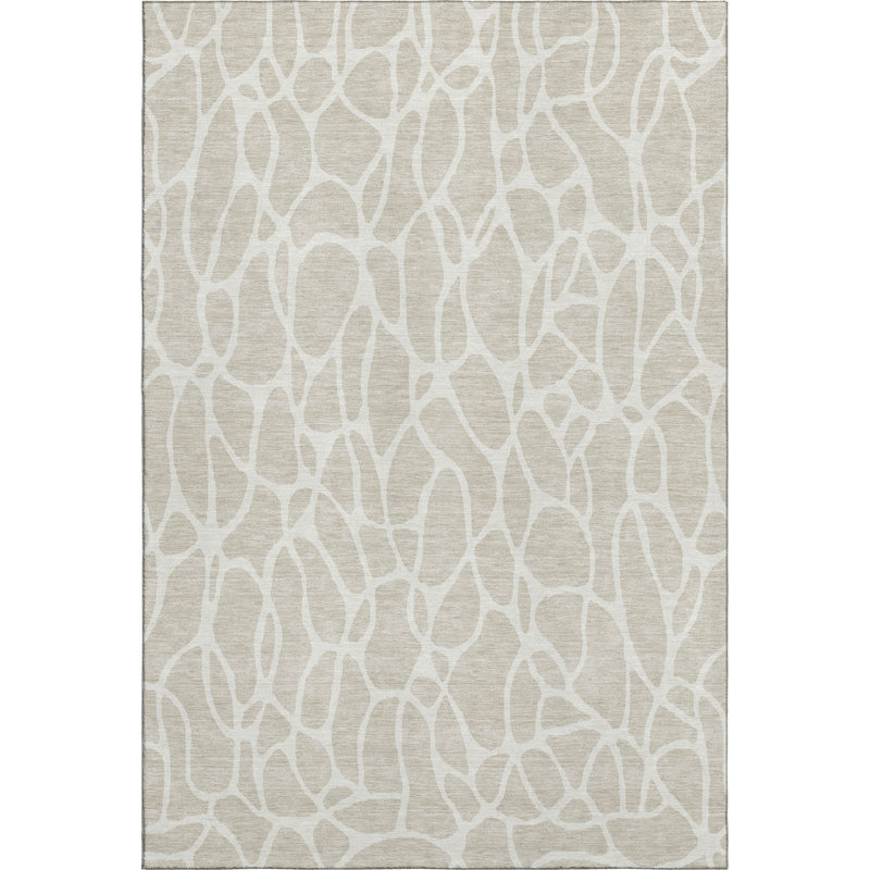 Premium Machine Washable Braylen AMF1024 Geometric Rug, Rectangle 2'6" x 3'10"
