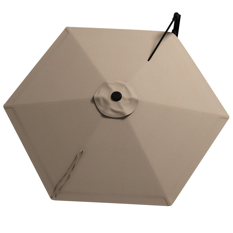 Poids de parasol mural de 97,6 po Shalliyah inclus, Brun