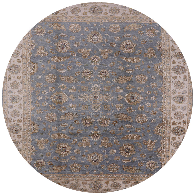 Tapis oriental brun Chetek, Rond 4 pi