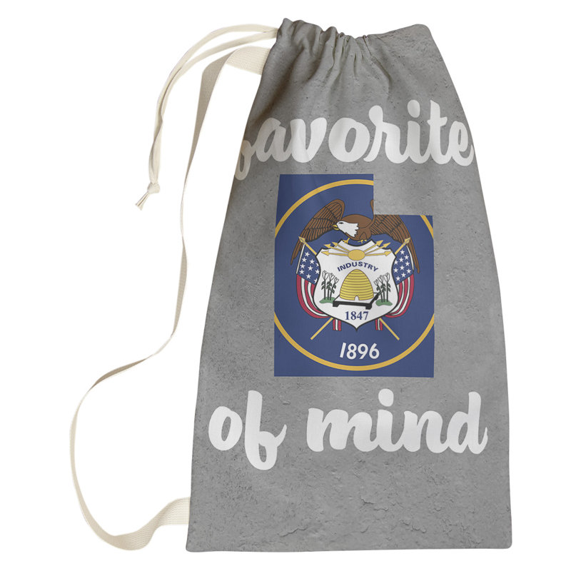 Fabric Laundry Bag with Handles, Small (64" H x 20" W x 1.5" D), Utah