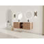 Wall-Mounted Bathroom Vanity With Ceramic Sink And Storage Shelves & 2-Soft-Close Door-430644203