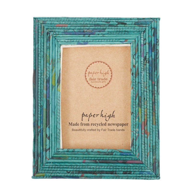 Paper Picture Frame, 20.3cm x 25.4cm, Teal