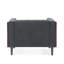 Fauteuil capitonné en polyester l 44,5 po Davidjoe-320514663