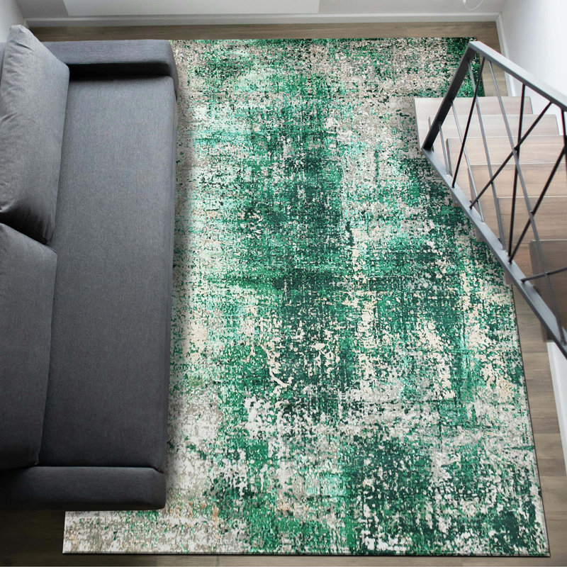 Abstract Area Rug, Rectangle 4' x 6'