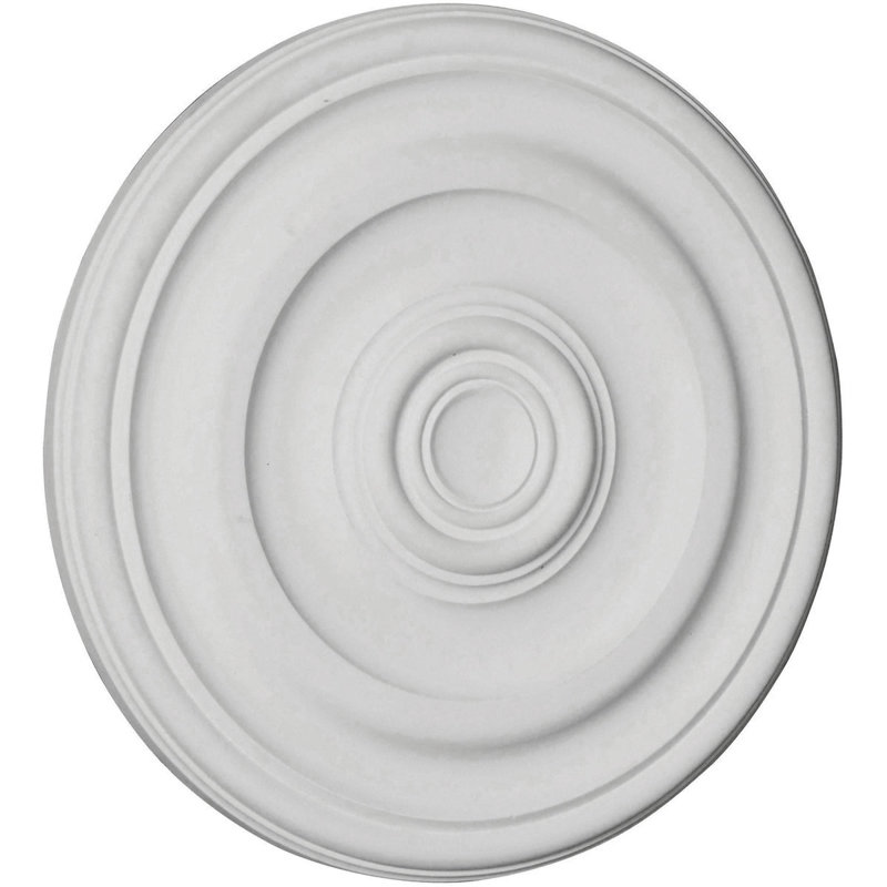 Endurathane Kepler Traditional Ceiling Medallion, 11 7/8"OD x 1 1/4"P (For Canopies up to 2 5/8"), Factory Primed