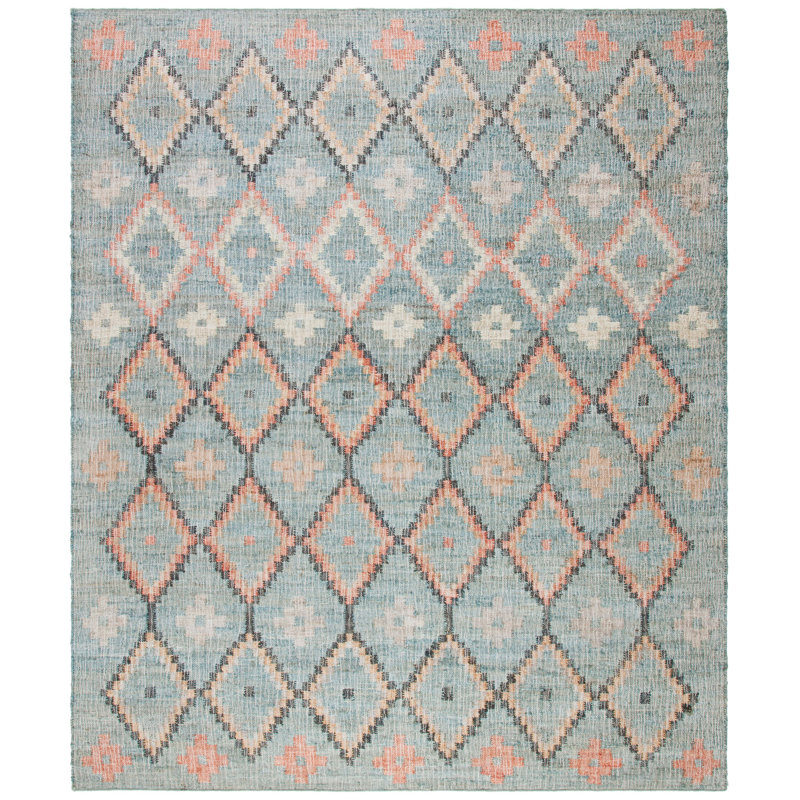 Hemlock Hand Loomed Jute, Cotton Geometric Rug, Rectangle 8' x 10'