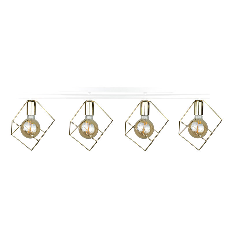 Annesophie Flush Mount, Gold, White/Gold