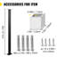 VEVOR 36" H Cable Railing Post WITHOUT Predrilled Holes