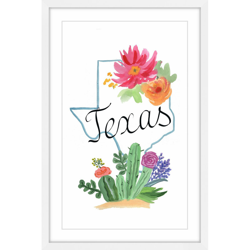 Texas Blossoms - Single Picture Frame Painting, 91 cm H x 61 cm W