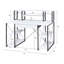 Modern Writing Desk With Spacious Storage And Industrial Metal Base-933820079