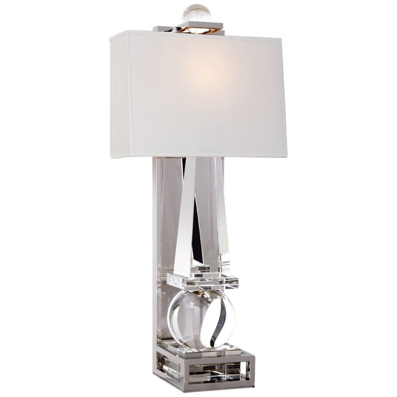 Chapman & Myers Paladin Tall Obelisk Sconce, Polished Nickel