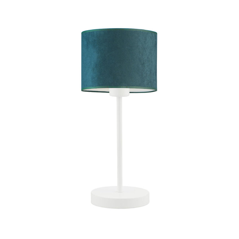 Letina Metal Desk Lamp, Bottle Green, White