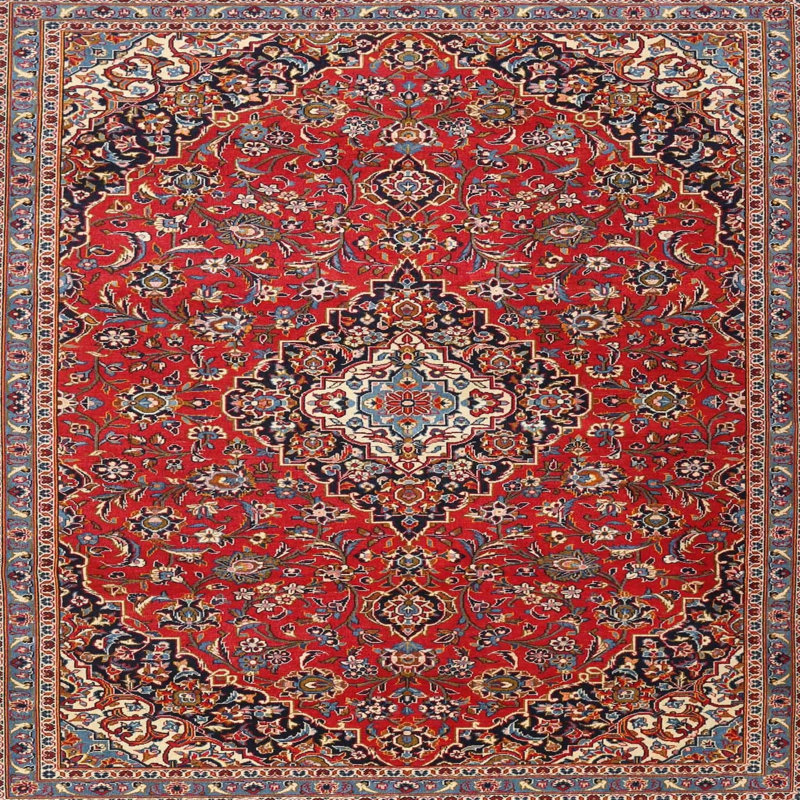 Ella-Mai Oriental Indoor Rug, Square 4'
