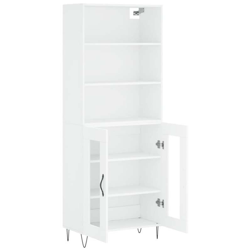 Sieger 69.5 Cm Wide Highboard, White