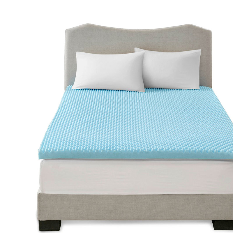 Surmatelas hypoallergénique réversible toutes saisons, Grand lit