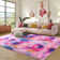 8×10ft Solid Color Rug Fluffy Shag Area Rug Indoor Carpet for Living Room Bedroom Bedside Nursery Kids' room