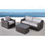 Ensemble de conversation en osier pour 3 personnes avec coussins Dayse-645407018