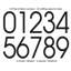 Plaque d'adresse murale rectangulaire sur 1 ligne-45411375