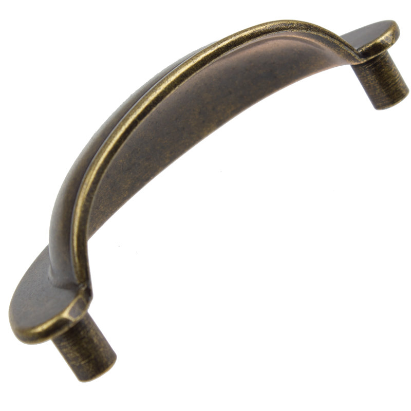 2 1/2" Center to Center Cup/Bin Pull Multipack, Antique Brass