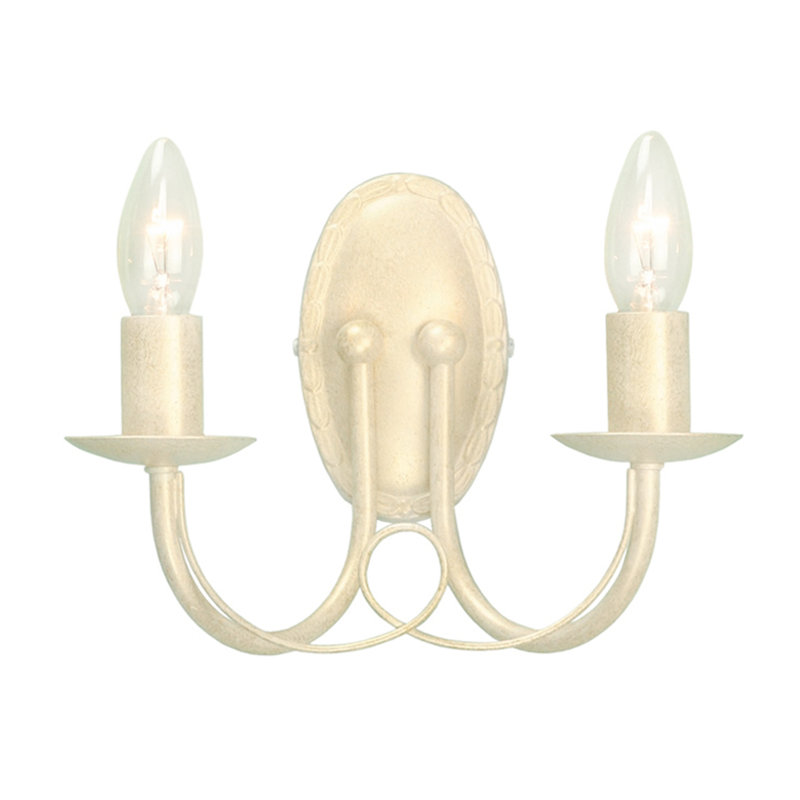 Cline Candle Wall Light, Ivory