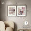 «Tonal Gridwork Duo», reproduction d'art sur toile encadrée par Art Remedy, cadre en noyer, 20 x 24-831300070-831300072