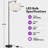 62.2 Inch Floor Lamp for Living Room with Remote Control