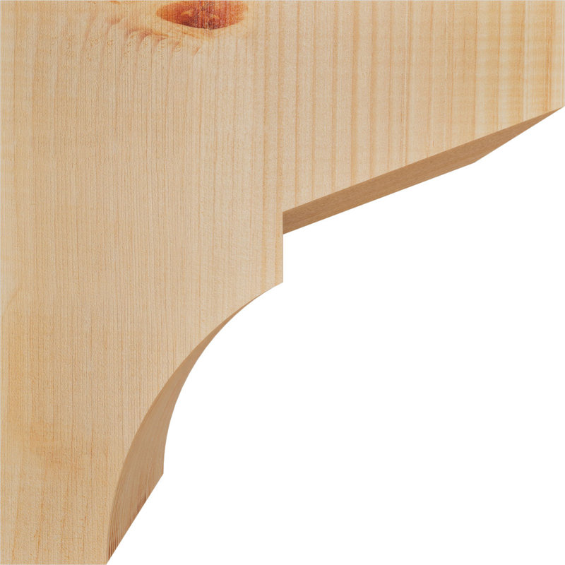 Corbeau Monterey, H 12 po x l 5,5 po x P 12 po, Sapin de Douglas, Lisse