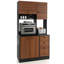 Garde-manger de 71 pouces avec 3 armoires de rangement et 3 tiroirs profonds-1407821991