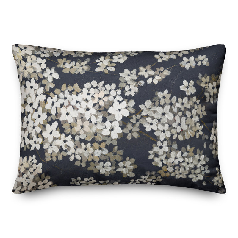 Coussin extérieur White Blossoms On
