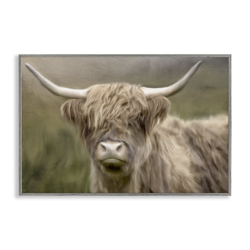 Highland Dreams Bétail, art de la giclée, conception de Kim Allen, H 16 po x l 24 po, Estampe numérique Farmhouse