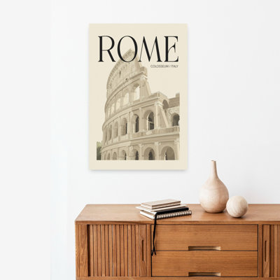 Ancienne Rome, Colisée classique, architecture contemporaine contemporaine, art mural
