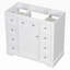 Base de meuble-lavabo simple 35,6 po seulement en blanc