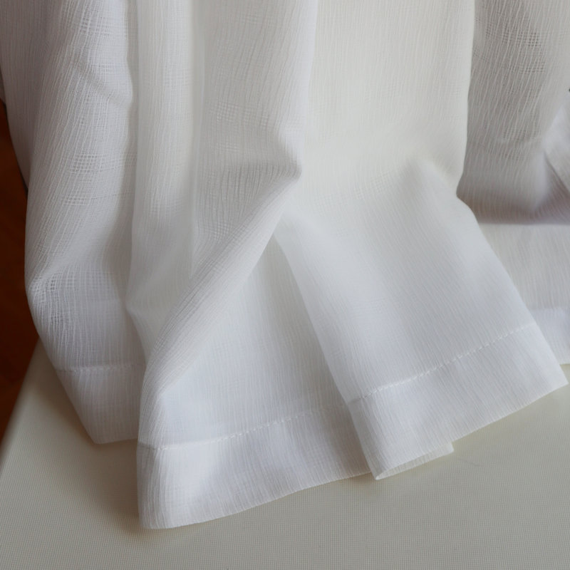 Rideau en polyester, Blanc