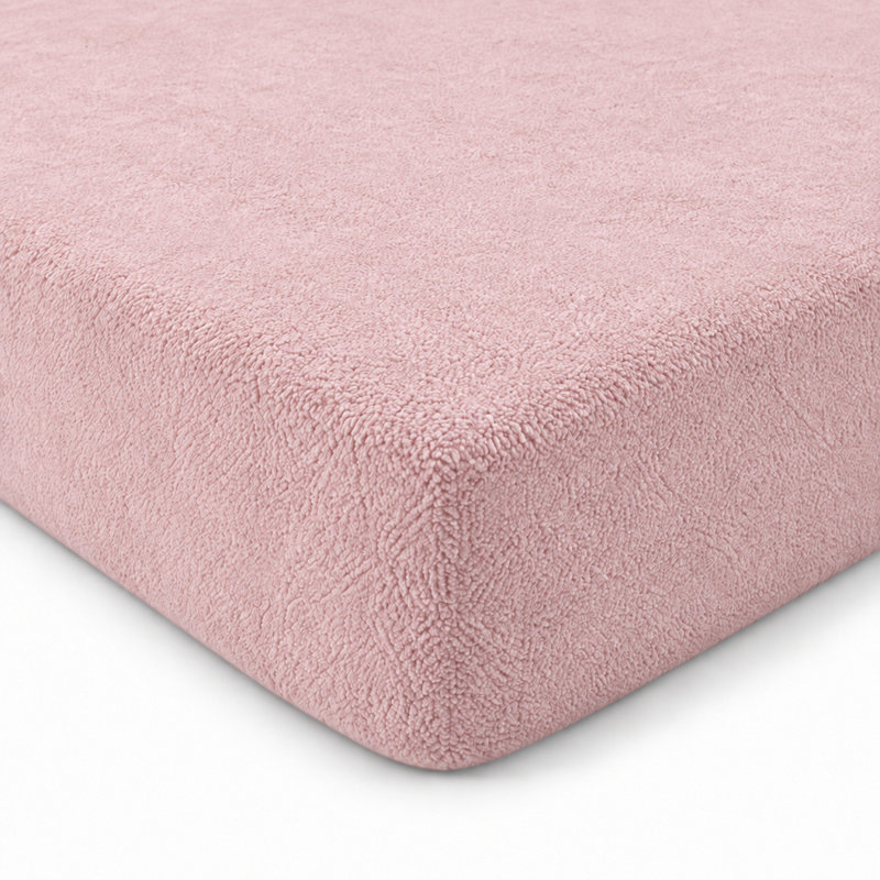 Teddy Fleece Fitted Sheet, Kingsize (5'), Pink